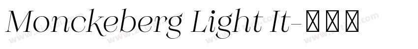 Monckeberg Light It字体转换
